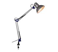 Trio 5029010-47 Lampada a Morsetto da Tavolo, 58 cm, Nickel Opaco