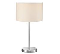 Lampada da tavolo HOTEL acciaio 511100101 paralume bianco h55cm
