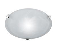 ADRIAN PLAFONIERA VETRO ALABASTRO BIANCO D.30CM 1 LUCE ATTACCO E27