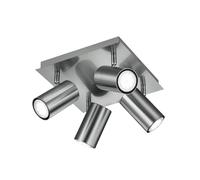 Trio 802430407 Marley Faretto, 4x35 Watt, Nichel Opaco, 24x24x15 cm