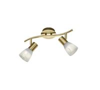 Faretto LEVISTO 871010208 ottone e vetro alabastro L.33