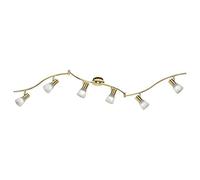 Faretto LEVISTO 871010608 ottone e vetro alabastro L.180