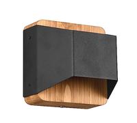 Applique ARINO legno naturale con fascia nera 224810132