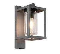 Applique a parete esterno LUNGA con sensore crepuscolare ip44 H.33,5cm antracite 212060142
