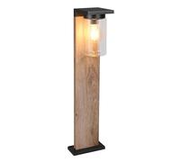 TRIO ARDILA - Paalverlichting - Hout element - escl. 1 x E27 4W - Schemersensor - Buitenverlichting - IP44