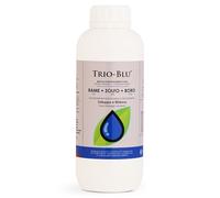 TRIO-BLU® Rame per Piante | Ossicloruro di Rame 16%, Zolfo 20% e Boro 0,2% | Concentrato Liquido per Peronospora, Ticchiolatura, Oidio, Bolla del Pesco e Ruggine (1 Kg)