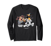 Trio Bugs Daffy Taz Dark Maglia a Manica