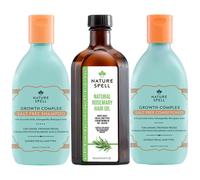 Trio Crescita dei Capelli Olio di Rosmarino già Diluito per Capelli e Cuoio