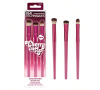 Trio di pennelli per gli occhi Real Techniques Cherry Ontop Mesmer EYES, un trio di pennelli per gli occhi per la perfetta rifinitura: 101 Deluxe Crease Short con setole dense che sfumano uniformement