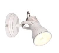 Trio, Faretto, Steam 1xE14, max.10,0 W Finitura: Metallo, Bianco anticato L:10,0cm, L:14,0cm, A:19,0cm Montaggio sia a parete che a s,IP20,Senza illuminante,FLEXConnect