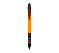 TRIO FLU 50 Penne Personalizzate con Scritta e Logo - Penna 3 Colori con Touch Screen e Incisione Laser, Idea Personalizzabile Inaugurazioni, Fiere, Gadget Promozionali (50 Penne Arancione FLUO)