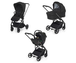 Trio Foppapedretti TicToc Ebony I-Size Con Borsa E Coprigambe