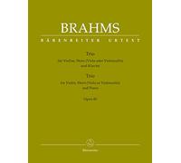 Trio für Violine, Horn (Viola oder Violoncello) und Klavier op. 40. Spielpartitur, Stimmensatz, Urtextausgabe