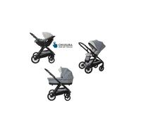 Giordani Trio Sistema Modulare G-Comfort, Passeggino Chiusura Automatica Fronte Mamma Strada 0-22kg, Navicella e Seggiolino Auto con Tasti Memory, Ruote Ammortizzate