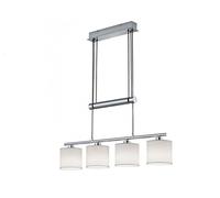Sospensione 4 diffusori GARDA in tessuto 305400401 bianco