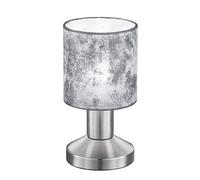 Trio Garda Lampada Tavolo, Diffusore, Diametro 9.5 cm, E14, 0 watts, Nichel Opaco