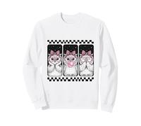 Trio Gufo Coquette Bow Bubblegum Retro Felpa