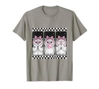 Trio Gufo Coquette Bow Bubblegum Retro Maglietta