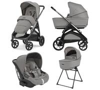 Trio Inglesina Aptica 2025 con Seggiolino Auto Darwin Recline i-Size compreso di Telaio e Borsa Dual Bag : Colore - PLATINUM GREY