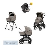 Trio Inglesina Aptica XT 2025 con Seggiolino Darwin Infant Recline e Borsa Day Bag Inclusa : Colore - Tundra Beige