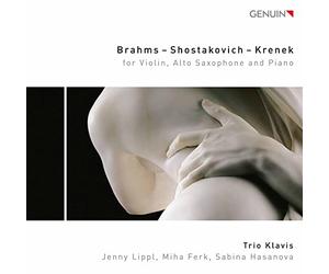 Trio Klavis - Brahms ? Shostakovich ? Krenek, for Violin, Alto Saxophone and Piano