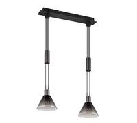 TRIO Leuchten Stanley lampada a sospensione E27 2 x 40 W La: 55 Ø19 cm, 319500232, Stanley [Lampade per Interni > Lampade a Sospensione]
