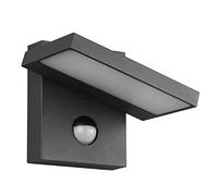 Horton applique da esterno led in fusione antracite orientabile con sensore l. 1