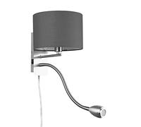 Applique a parete HOTEL 271170211 LED c/E14 20x25 grigio
