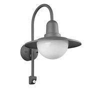 Norman applique da esterno alluminio antracite con sensore h. 45cm ip44 Moderno