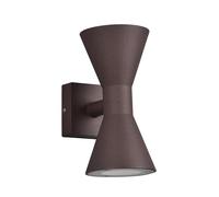 Trio Lampada da parete per esterni Ardas 212560224, alluminio pressofuso color ruggine, escl. 2x GU10