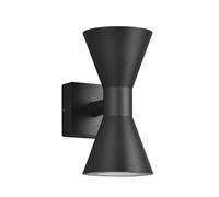 Applique a parete Ardas fusione alluminio nera 212560232