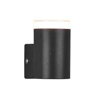 Ra applique nera ip44 h.8,3cm Moderno LED
