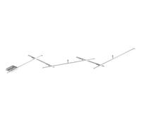 Trio Lampada da soffitto a LED Indira 674610507, metallo, nichel opaco, acrilico bianco, 3 x 6 Watt e 2 x 3,5 Watt