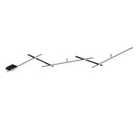 Plafoniera INDIRA con 5 bacchette orientabili nere 674610532
