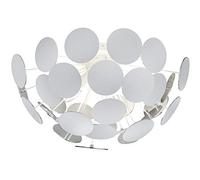 Trio Lampada da Soffitto Discalgo 609900331, metallo/plastica bianco/argentato, escl. 3x E14