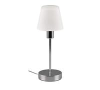 Trio Lampada da tavolo Luis II 595700106, Metallo cromato, vetro bianco satinato, escl. 1x E14, On/Off Touch