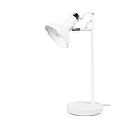 TRIO, Lampada tavolo, Roxie 1xE14, max.10,0 W Metallo, bianco opaco, Finitura: Metallo, bianco opaco L:17,0cm, A:43,0cm, P:22,0cm Interruttore su cavo,IP20,Senza illuminante
