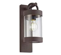 Sambesi applique led da esterno lanterna con sensore crepuscolare metallo ruggin