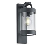 Trio Leuchten 204160142 - Lampada da parete per esterni Sambesi, in alluminio pressofuso nero opaco, acrilico trasparente, non inclusa 1 x E27.