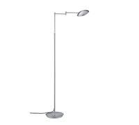 Trio Leuchten 422410107 Calcio a +, LED Lampada da terra, metallo, 10 Watts, integrato, Nichel Opaco, 71 x 25 x 140 cm