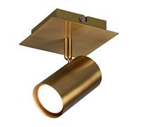 Trio Leuchten 802400104 Marley Base Spot, Ottone Anticato, L 12 Cm