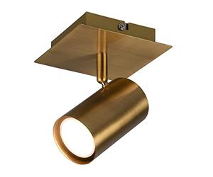 Trio Leuchten 802400104 Marley Base Spot, Ottone Anticato, L 12 Cm
