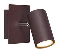 Trio Leuchten 802400124 - Faretto da parete Marley, in metallo, colore: Ruggine 1 x GU10