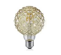 Trio Leuchten 904 - 479 a +, Lampadina, vetro, 4 Watts, E27, Marrone Colorato, 9.5 x 9.5 x 13.5 cm