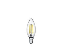 Trio Leuchten 989 - 4470 a + +, Lampadine LED, vetro, 4 Watts, E14, trasparente, 3.5 x 3.5 x 9.9 cm