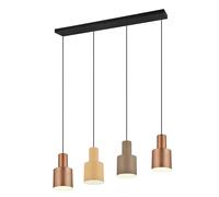 TRIO Leuchten Agudo lampada a sospensione E27 4 x 40 W La: 87 P: 12 cm, 319400417, Agudo [Lampade per Interni > Lampade a Sospensione]