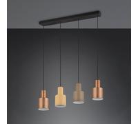 TRIO Leuchten Agudo lampada a sospensione E27 4 x 40 W La: 87 P: 12 cm, 319400417, Agudo [Lampade per Interni > Lampade a Sospensione]