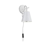 Applique Trio Andreus 15x26 cm bianco/argento Bianco-argento