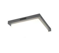 Trio Leuchten Bermejo 630369242 - Lampada a LED per esterni, in alluminio pressofuso antracite, plastica bianca, con LED da 14 Watt, sensore di movimento, colore luce regolabile