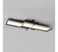 TRIO Leuchten Charleston lampada a soffitto LED, 3000 K, 1 x 22 W e 1 x 12 W La: 101 A: 12,5 P: 38 cm, 672110542, Charleston [Lampade per Interni > Lampade a Soffitto]